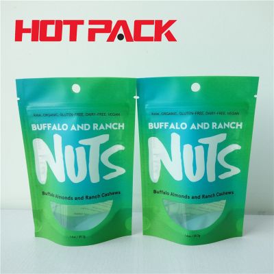 Nuts stand up pouches with special window
