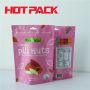 Pink salt stand up pouches bags for pili nuts stand up packaging