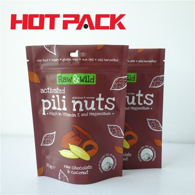 Nuts packaging bag food stand up barrier pouches 