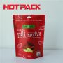 Activated stand up pouches for raw pili nuts packaging bags