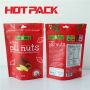 Activated stand up pouches for raw pili nuts packaging bags