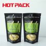 Matte black stand up pouches for pili nuts packaging bags