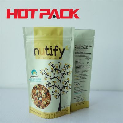 Custom printed food pouches nuts packaging bags