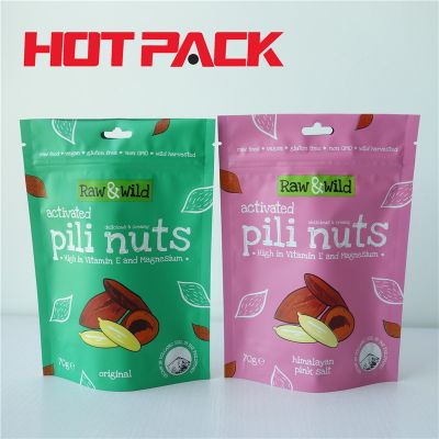 Food grade pouches nuts packaging resealable pouch bags