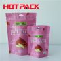 Custom printed resealable food bags nuts packaging