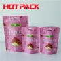 Custom printed resealable food bags nuts packaging