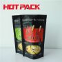 Matte black stand up pouch pili nuts stand up packaging