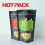 Matte black stand up pouch pili nuts stand up packaging