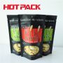 Matte black stand up pouch pili nuts stand up packaging