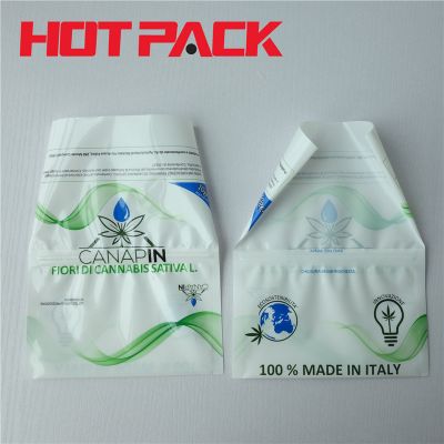 Printed rolling tobacco pouch empty hand rolling tobacco bag with zipper