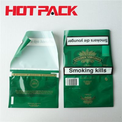 Hand rolling Tobacco bag ziplock hand rolling plastic Tobacco bag Virginia tobacco pouch