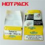Amber leaf tobacco pouch with adhesive oem hand rolling tobacco pouches