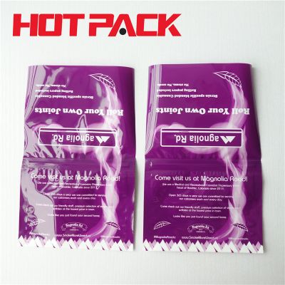 Customized Plastic Roll Film Bags Tobacco Leaf Pouch With Ziplock