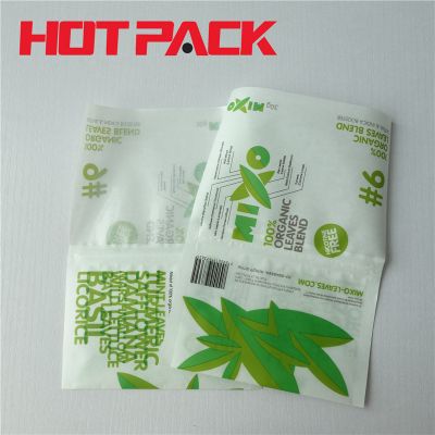 Tobacco packaging plastic hand rolling tobacco pouch with zip tobacco pouches