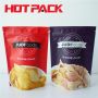 Custom printed stand up food packaging bags for zipper pouches