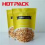 Food packaging stand up plastic bag zipper stand up pouch