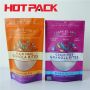 Food packaging aluminum plastic bags granola bites stand up pouches 