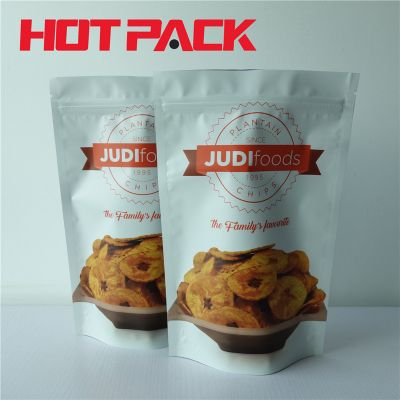 Chips stand up food packaging bag stand up pouches with zipper