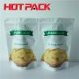 Chips stand up pouches with zipper for food packaging