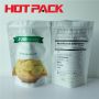 Chips stand up pouches with zipper for food packaging