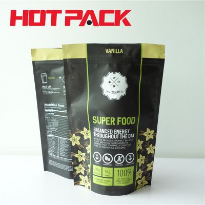 Stand up zipper bag for food packaging bags for super food