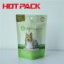 Glossy pet food stand up pouches stand up packaging with round hole