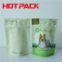 Glossy pet food stand up pouches stand up packaging with round hole