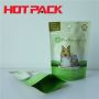 Glossy pet food stand up pouches stand up packaging with round hole