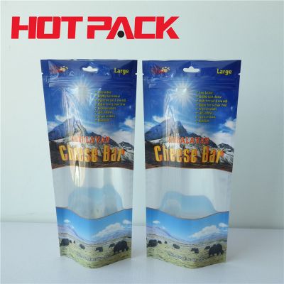 Stand up pouch with pet food packaging cheese bar bags
