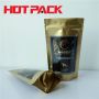 Gold color pet food stand up foil packaging bag stand up pouches