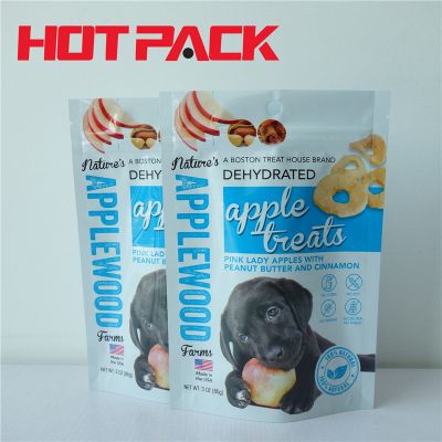 Apple treats dog food stand up pouches stand up bags