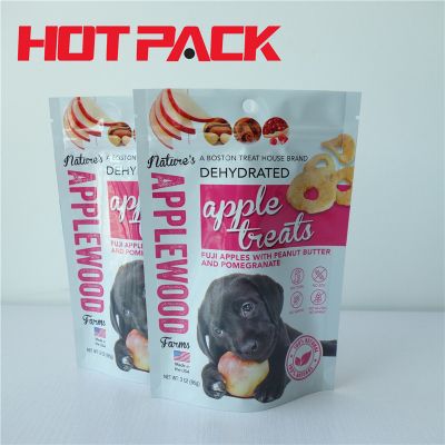 Custom printed apple treat stand up pouches packaging stand up bags
