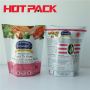 Aluminium foil pet food stand up pouches bag stand up packaging