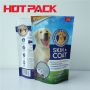 Stand up zipper dog food snacks stand up bag with window