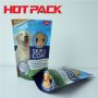 Stand up zipper dog food snacks stand up bag with window