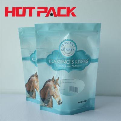 Stand up bag with window pet food stand up packaging bags