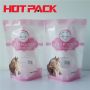 Stand up pet food pouch stand up heat seal zipper food pouch with window