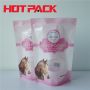 Stand up pet food pouch stand up heat seal zipper food pouch with window