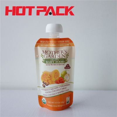 Fruit juice spouted stand up pouches packaging bags baby food pouch