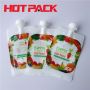 Juice stand up spouted pouches bag with cap on top