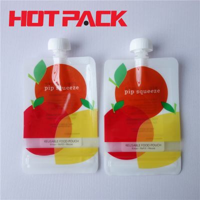 Laminated material apple juice baby food spout pouches packaging bags