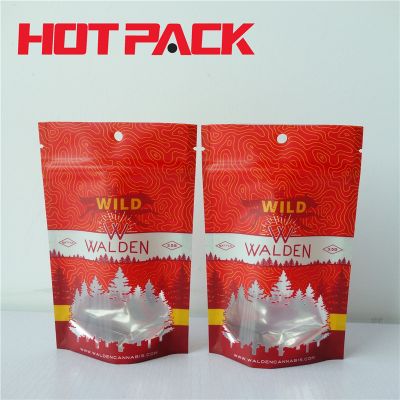 Customized stand up pouches for weed stand up packaging with window