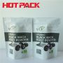 Matte white stand up black maca root powder pouches 