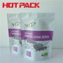 Organic stand up pouch for white chia seed stand up packaging