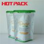 Custom printed detox stand up packaging bags resealable stand up pouch 