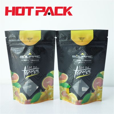 Matte Tobacco Stand Up Pouch With Special shape Window