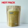 Kraft stand up pouches for pea and rice