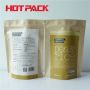 Kraft stand up pouches for pea and rice