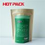 Super green kraft stand up pouches with tear north