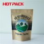 Organic sulfur brown paper stand up pouches